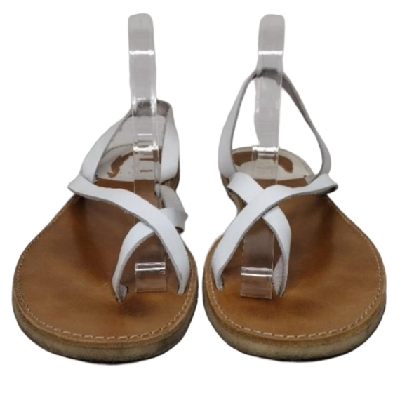 Dries Van Noten Leather Boho Summer Sling Back Sandals - Picture 1 of 11